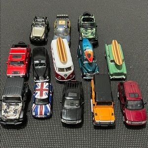 Assorted Die-Cast Toy Cars Set